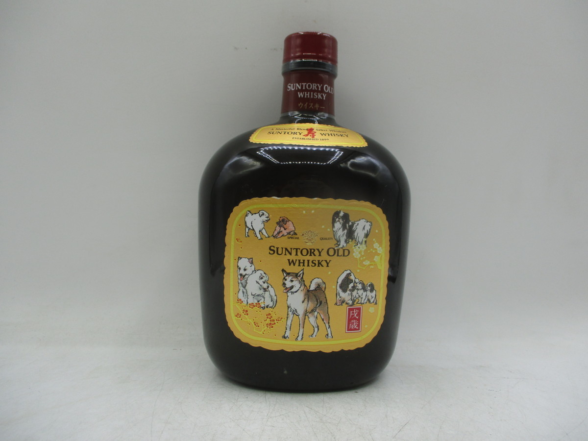 同梱OK商品】SUNTORY WHISKY OLD サントリー オールド 干支ラベル 戌歳
