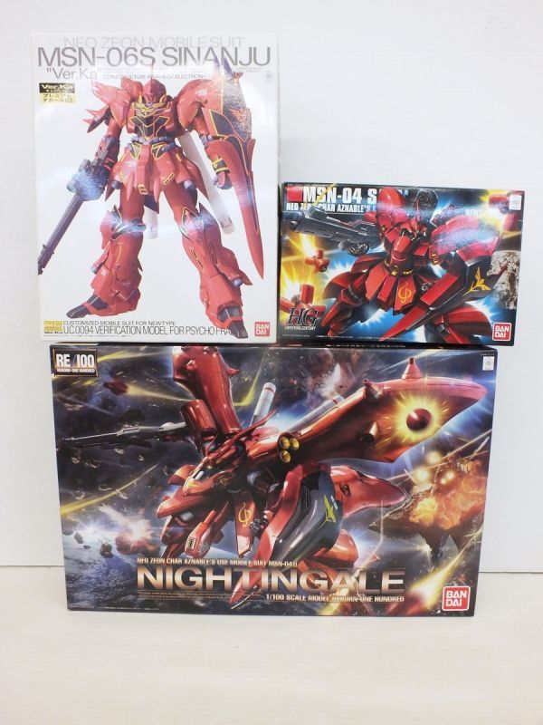 R447H 65 ガンプラ RE/100 ナイチンゲール MG シナンジュ Ver.Ka HG
