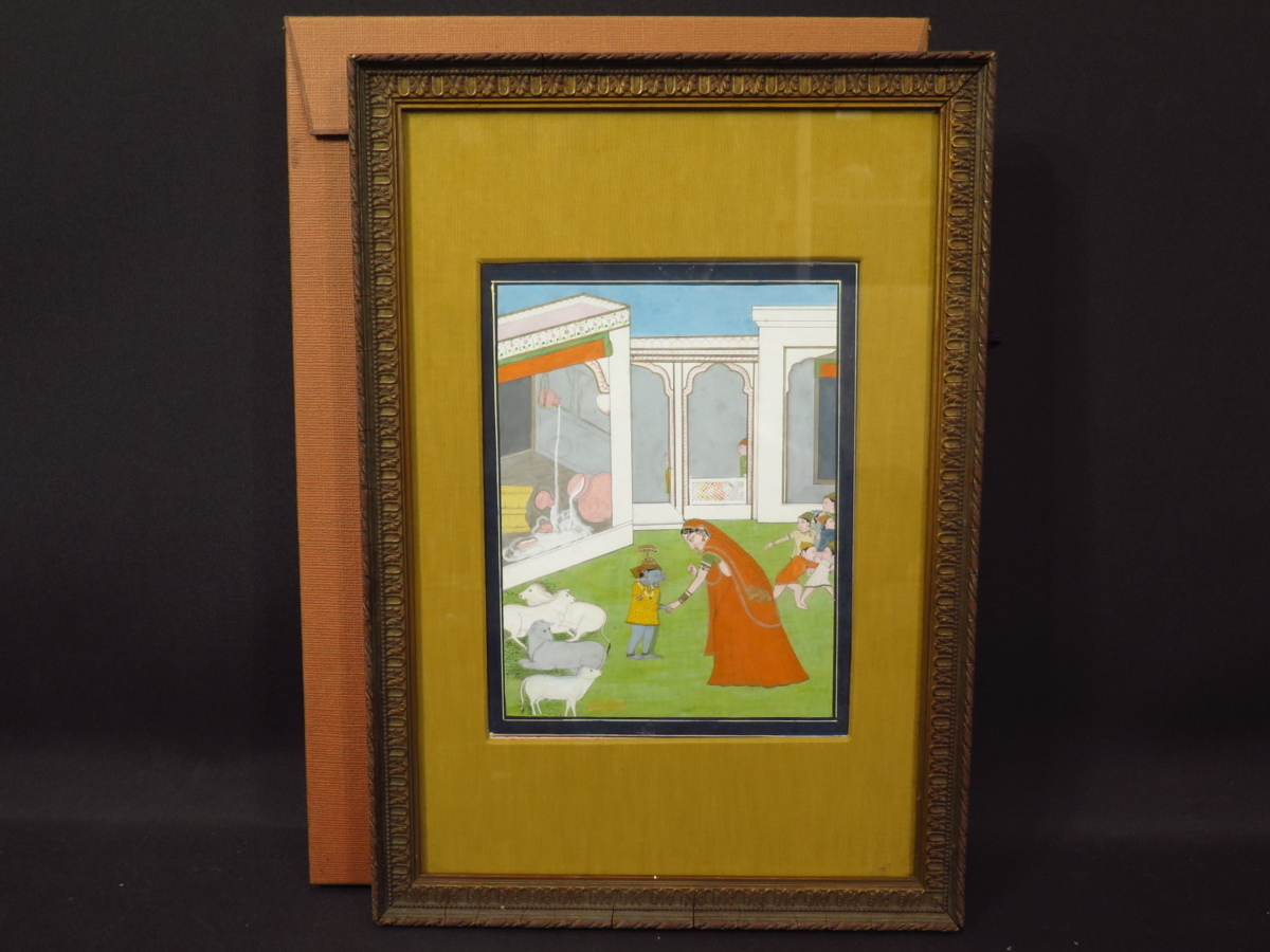 素晴らしいインド美術 【高級額装した印度絵画】 25000円で購入 素晴らしいインド美術【高級額装した印度絵画】25000円で購入