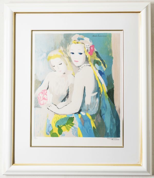 マリー・ローランサン リトグラフ 二人の友達