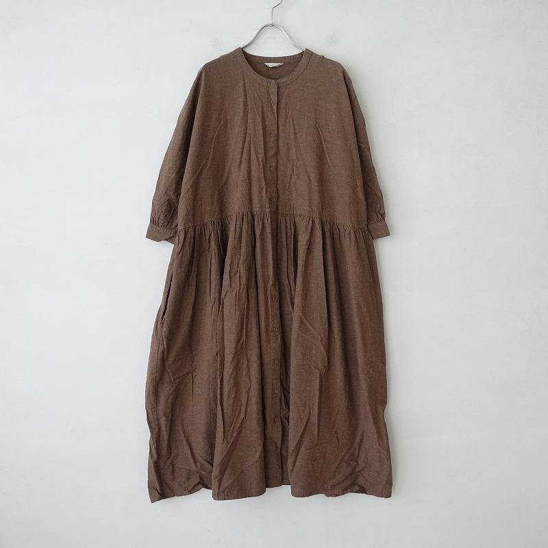 サマンサモスモス Samansa Mos2 コットンリネンドロップショルダーギャザーワンピース Fドレス麻ブラウン茶0521 f12 の落札情報詳細 ヤフオク落札価格情報 オークフリー スマートフォン版