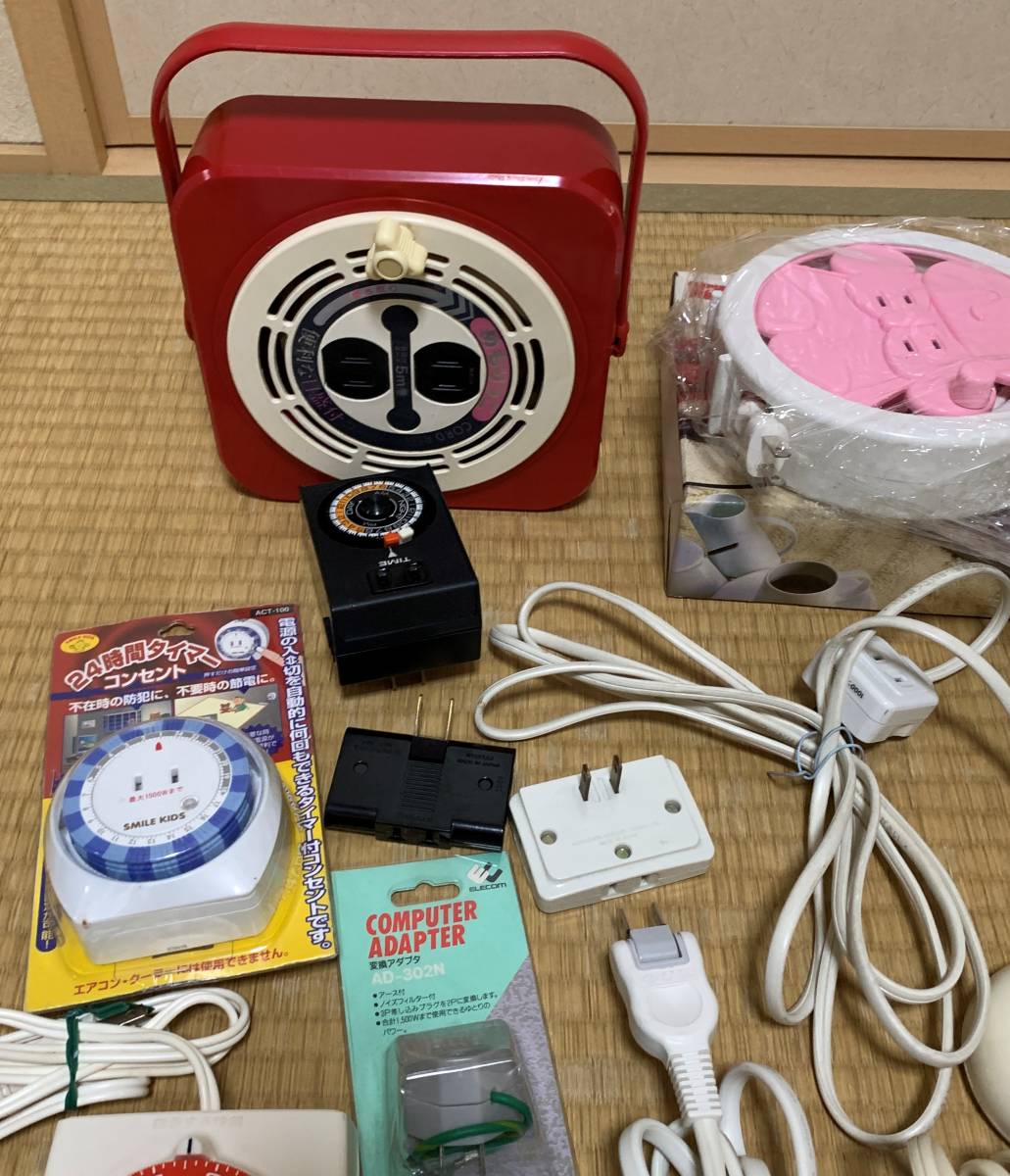 動作未確認 延長コード まとめて コードリール 電源タップ コンセント