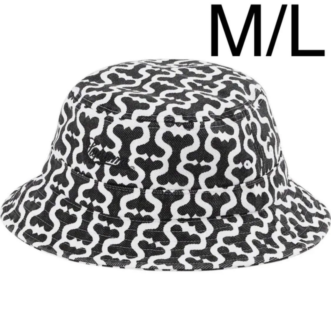 新品】M/L Supreme Twill Crusher Hat Black Monogram シュプリーム