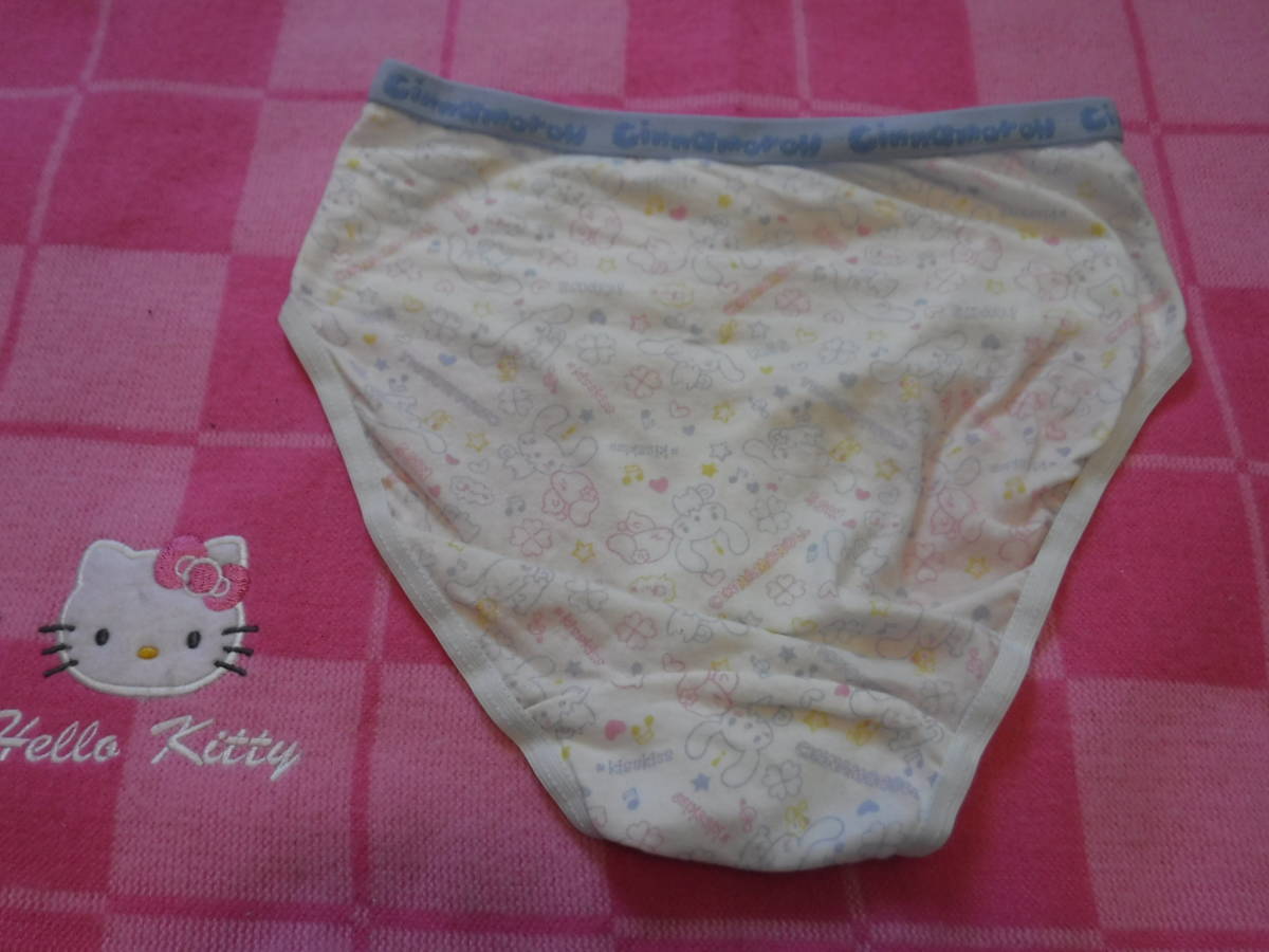 【新品】★シナモロール★超超激レア★JS(12)♪ジュニアブラ＆パンティ♪クロッチ痛み♪黄ばみシミ★密封発送★女子小学生★JS★ショーツ★よれ ...