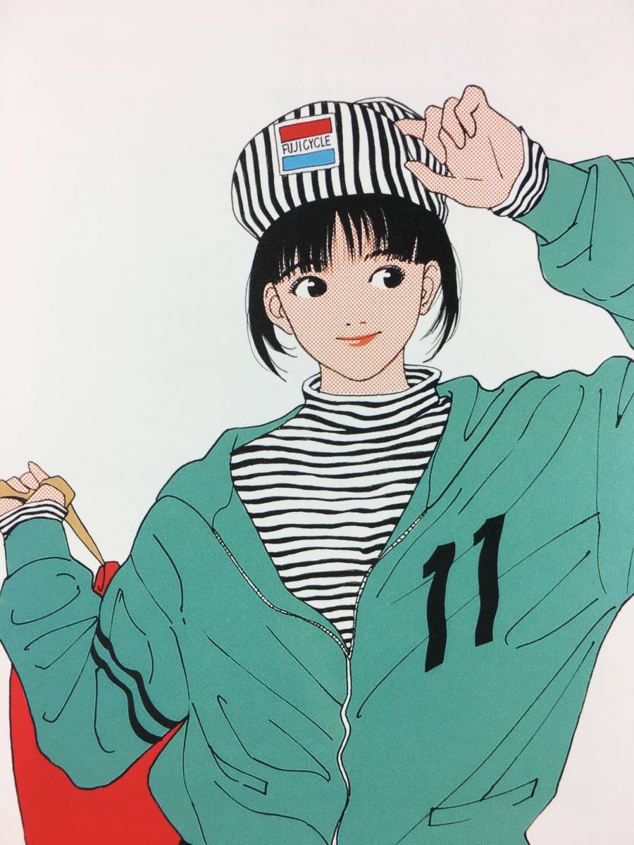 新品】江口寿史 A4タイプ額入り□1987『フジサイクル』ポスター