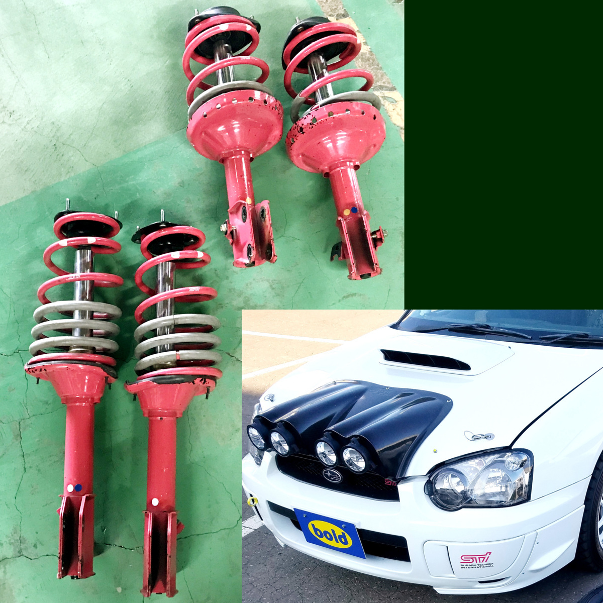SUBARU インプレッサWRX STI 純正サスペンション ショック 4本セット