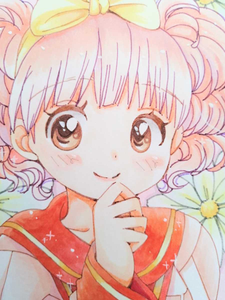 【2月受付分】⑤ ファンアート　手描きイラスト 同人手描きイラスト】同級生/鈴木美穂【二次創作ファンアート】の落札