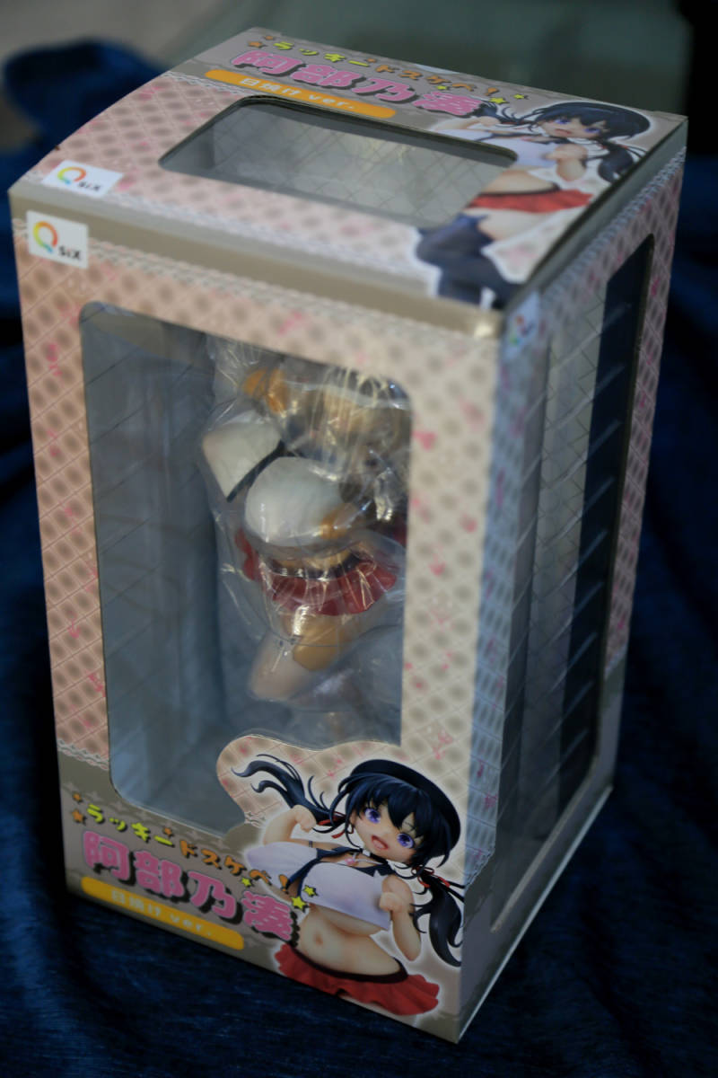 未使用】[ 未開封 ] 完成品フィギュア Q-six ラッキードスケベ！ 阿部 