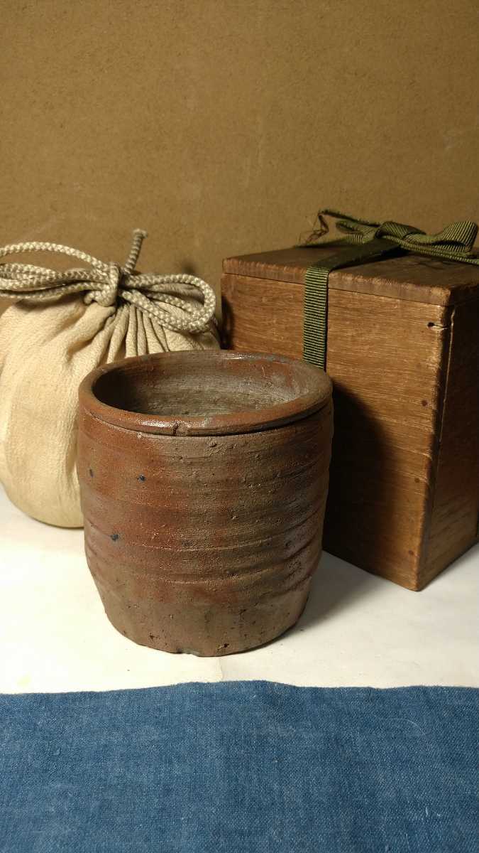 備前 半筒 茶碗 古美術 古道具 茶道具 備前焼 古備前 アンティーク