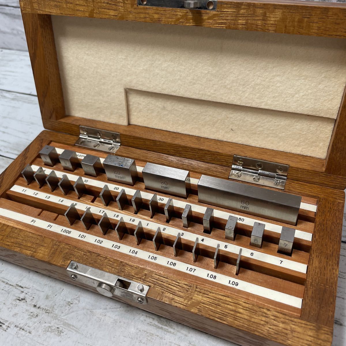 【目立った傷や汚れなし】6A 黒田精工 GAGE BLOCKS KURODA No.1285 (検) クロダ 精密 ブロックゲージ 1.005