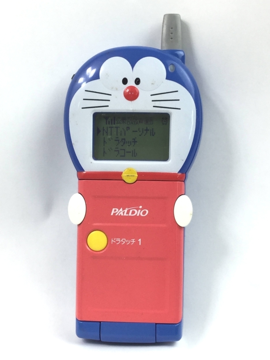 やや傷や汚れあり】PHS ドラえもん 携帯電話 モックアップ（展示用見本