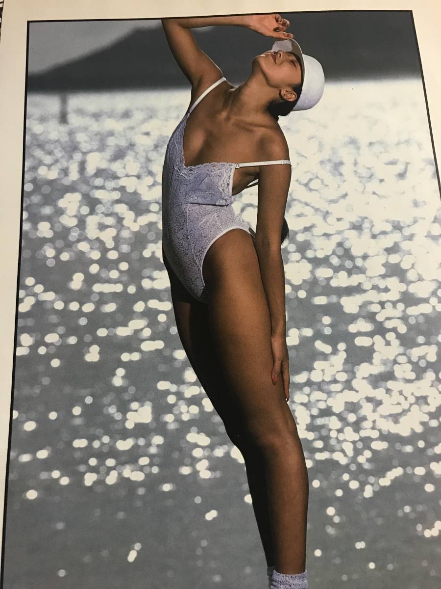 当時物 浅野ゆう子 ポスター 水着 カネボウ レア アンティー昭和