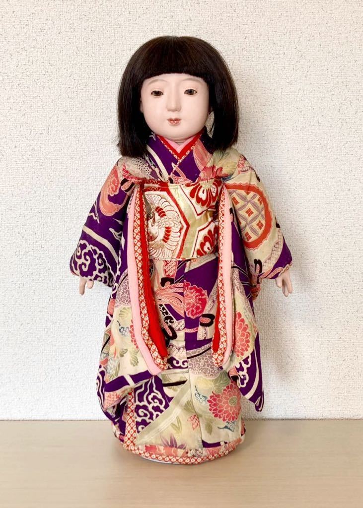 市松人形　日本人形　和人形　ビスクドール　アンティーク　縮緬 市松人形 日本人形 和人形 ビスクドール アンティーク 縮緬 市松