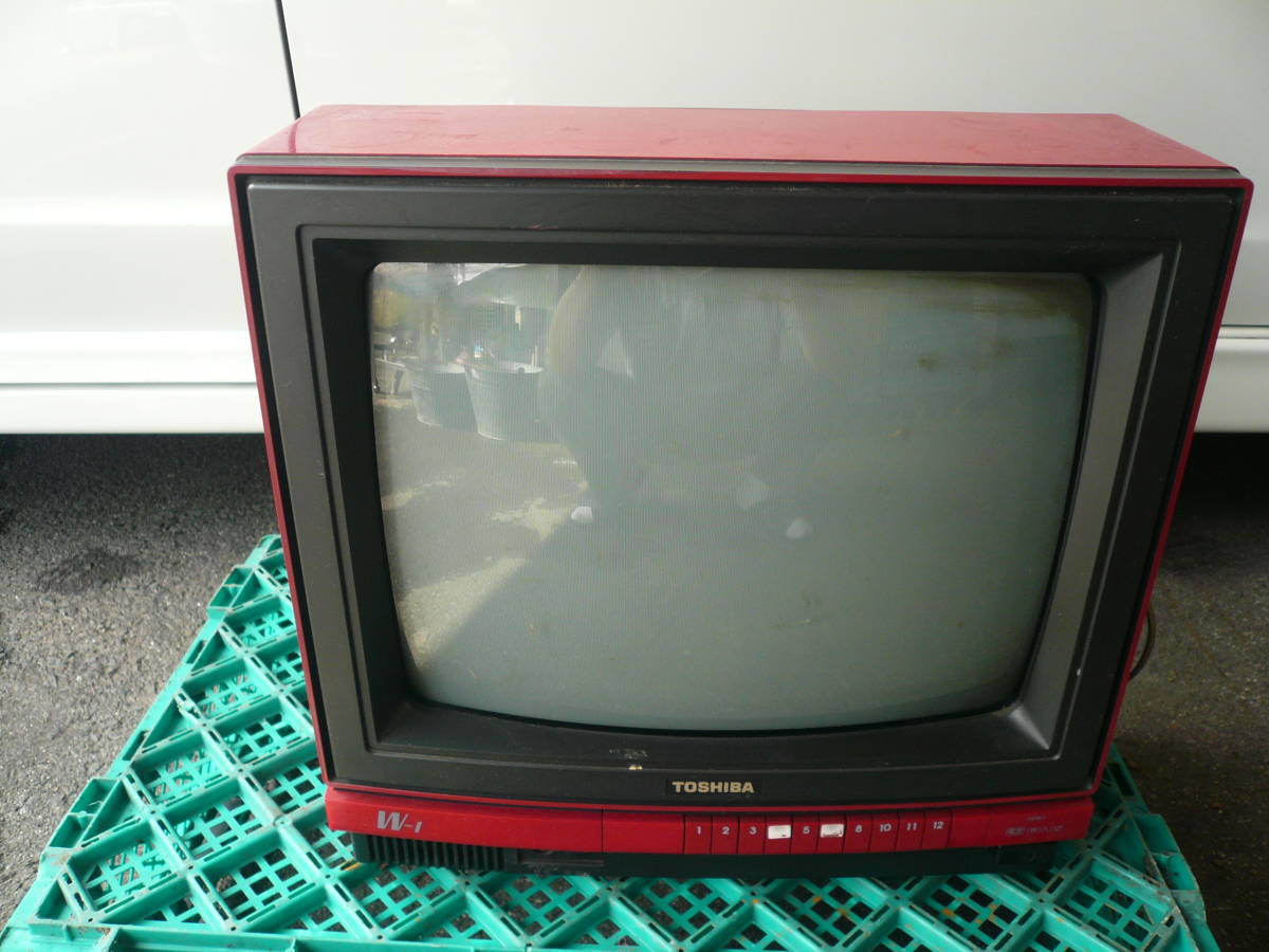 希少】TOSHIBAカラーテレビ レトロ 当時物 ブラウン管 （美品