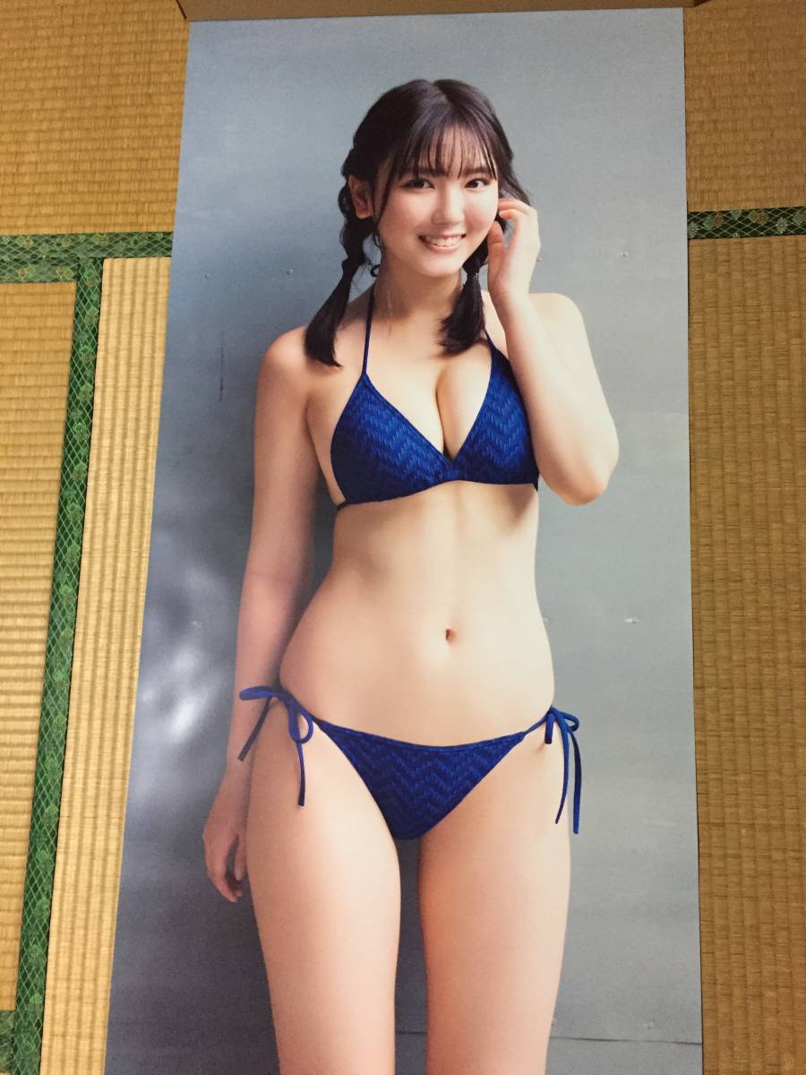 【貴重品】雪平莉左 黒色ビキニ 等身大ポスター 雪平莉左 等身大ポスター