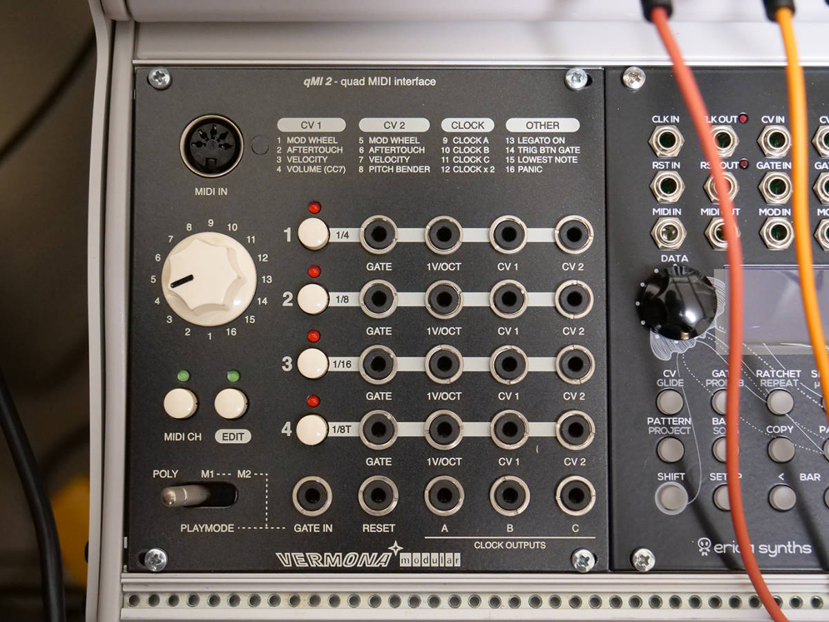 目立った傷や汚れなし】VERMONA 「qMI2 Quad MIDI Interface」ユーロ 