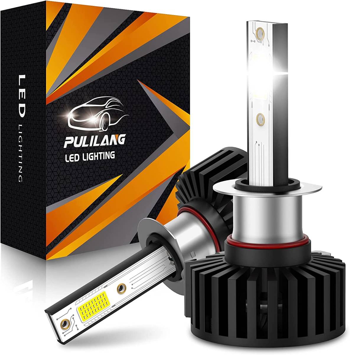 Pulilang H11/H9/H8 LED Koplamp Restauratie Kit - 55W 12000LM