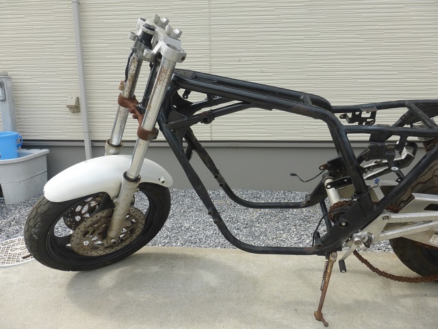 傷や汚れあり】ヤマハ XJR400 ペケジェイ 4HM フレームと