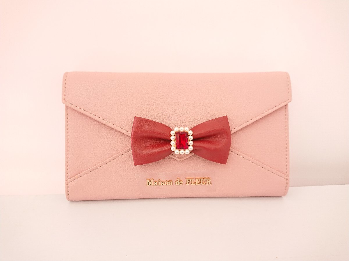 未使用に近い】☆注目商品☆ Maison de FLEUR メゾンドフルール 長財布