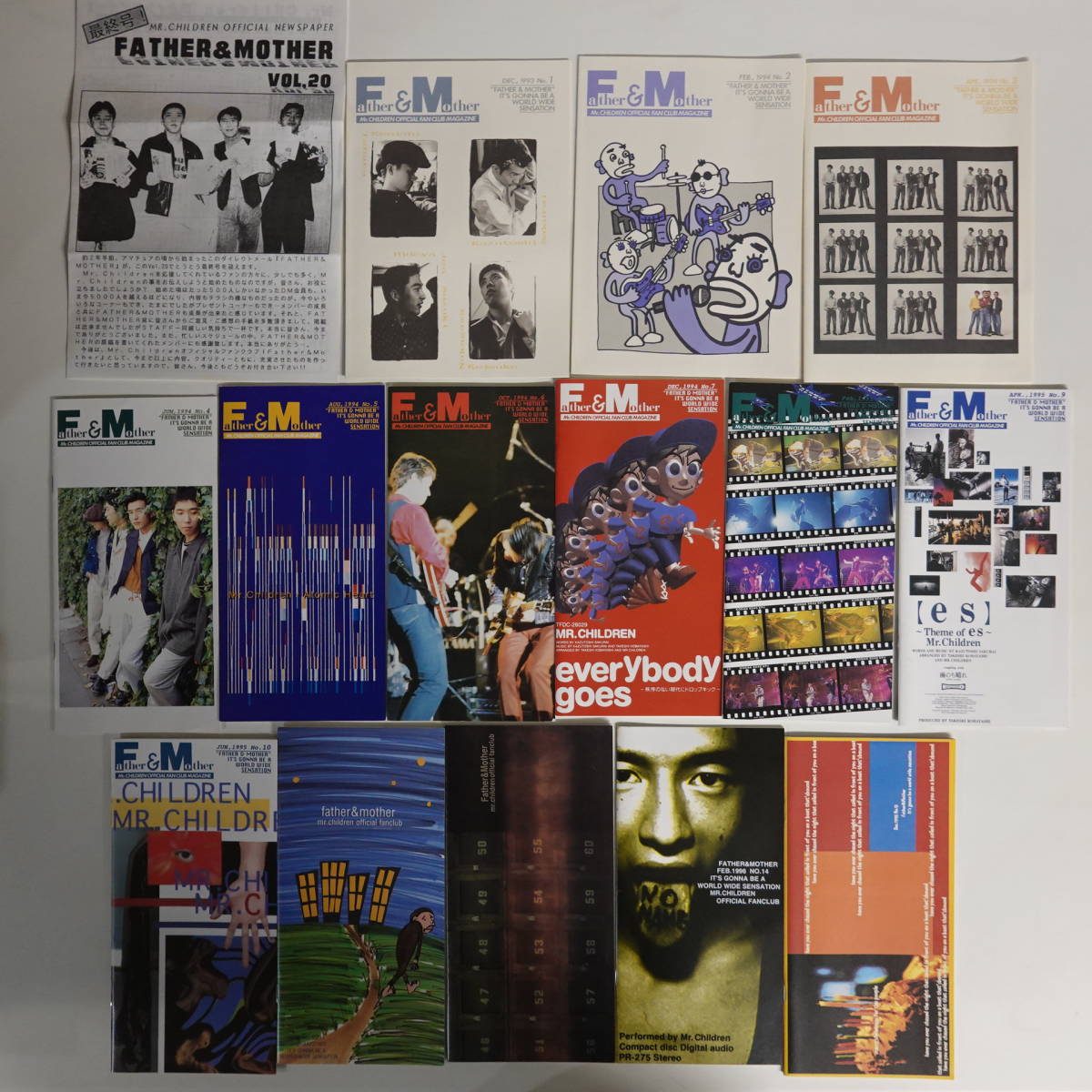 Mr.Children、Ｆ＆M、No.6～No.16、11冊 Mr.Children、F＆M、No.6～No.16、11冊