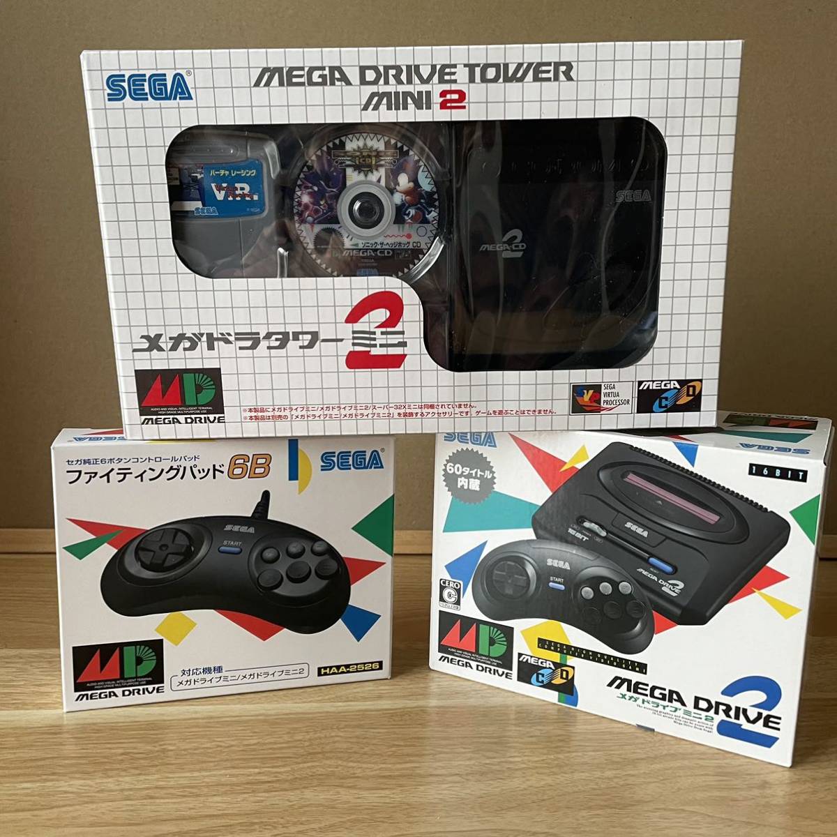 即決】メガドライブミニ ファイティングパッド6B ほぼ未使用極美品
