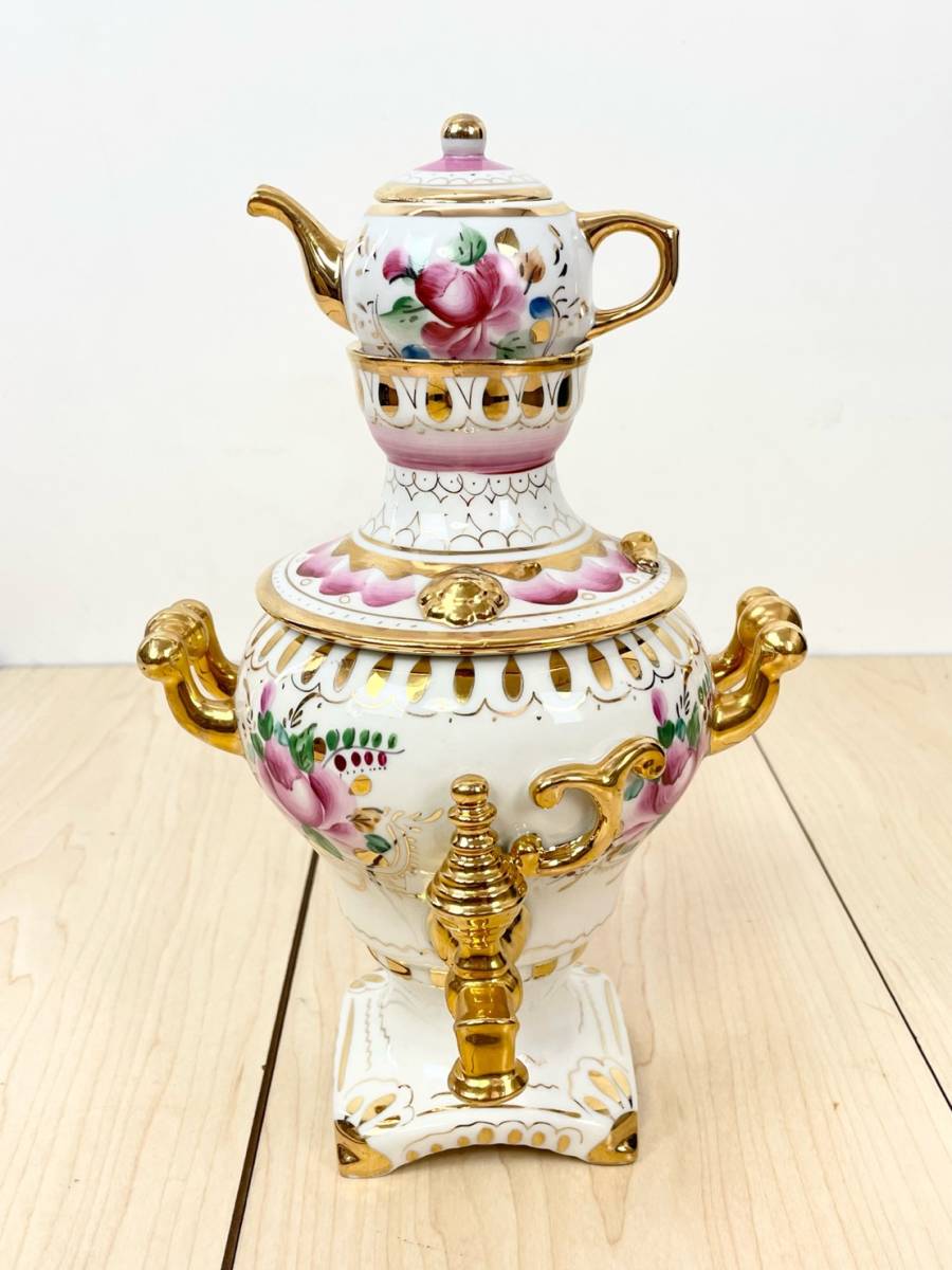 ロシア Russia サモワール ホフロマ トゥーラ産 刻印あり