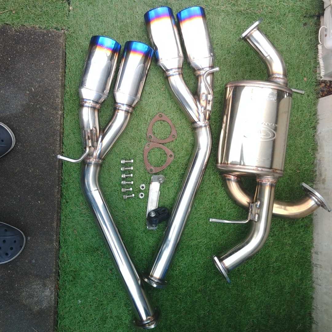 【やや傷や汚れあり】プリウス ZVW 30 GANADOR ガナドール 2本出し リアマフラー ガナドール ガナドールマフラー ZVW30