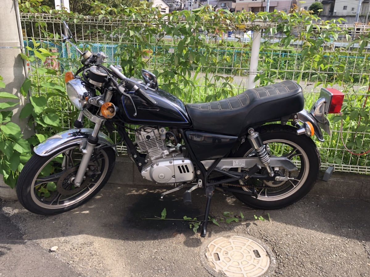 傷や汚れあり】スズキ GN125 走行15384キロ セパハン タナックス