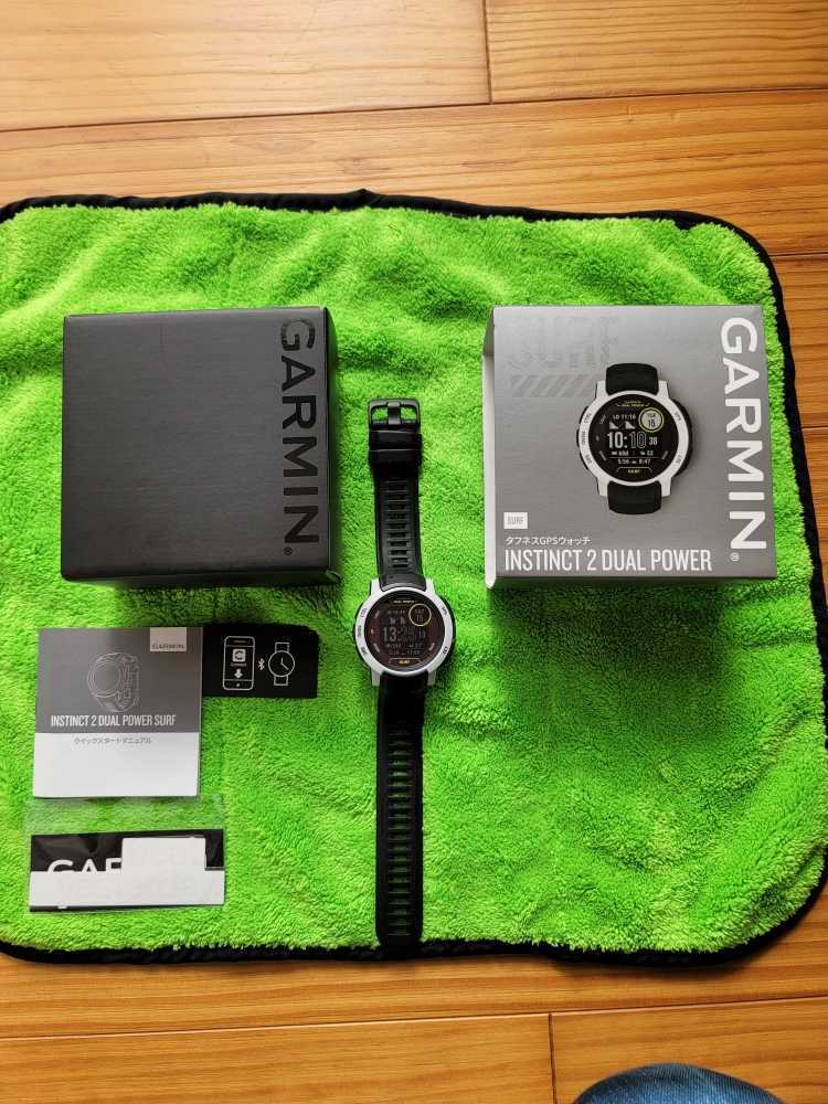 目立った傷や汚れなし】美品 白替えベルト付き GARMIN ガーミン 
