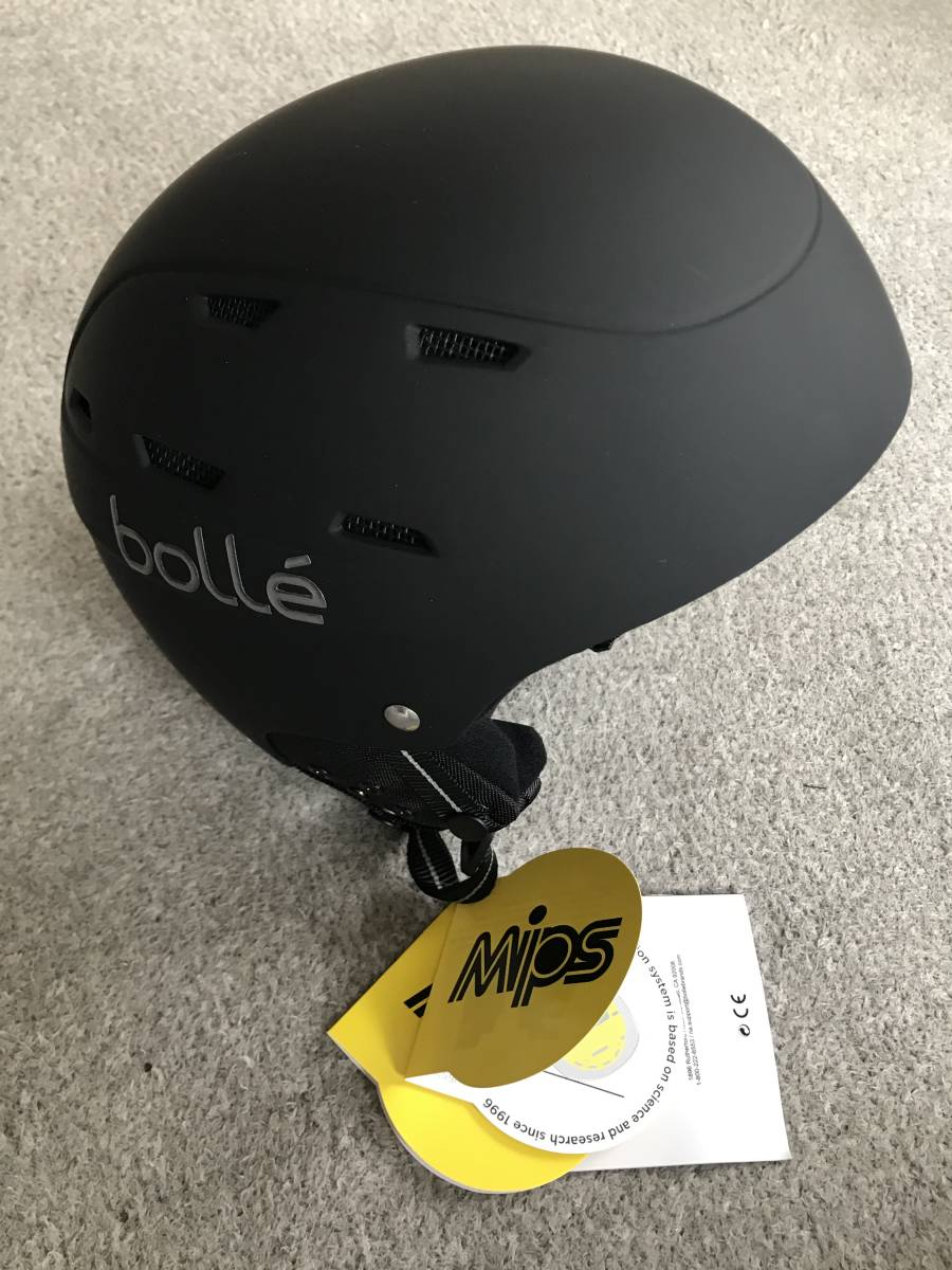 【未使用】新品 bolle ボレー ヘルメット 黒 子供用 KIDS JUNIOR スキー スノーボード スノーバイク スノーモービル そり