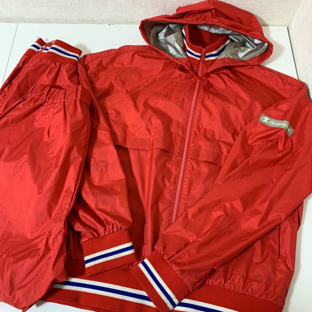 チャンピオン　champion アルミコーティングウインドブレーカー上下セット チャンピオン Champion 上下ウインドブレーカー 裏アルミ