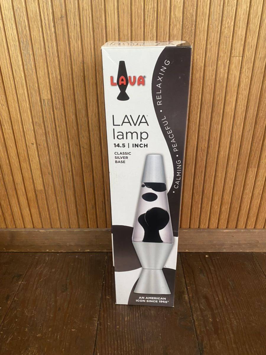 【未使用】★新品★ラバランプ LAVA lamp★LAVABLACK / LIQUIDCLEAR / SILVER BASE 2116