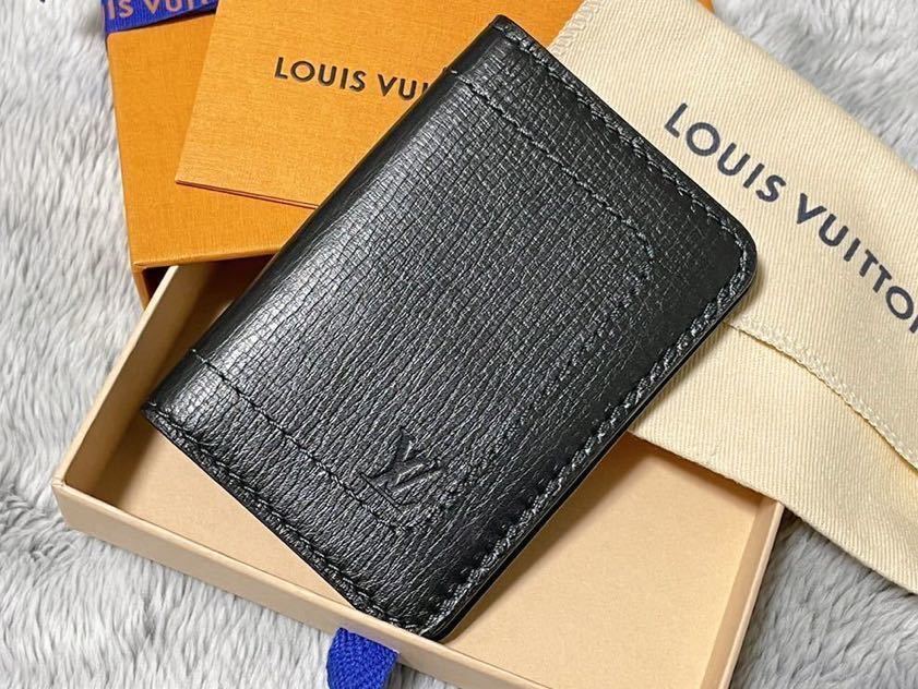ヴィトン タイガ 名刺入れ 黒 LOUIS VUITTON ルイヴィトン 名刺入れ