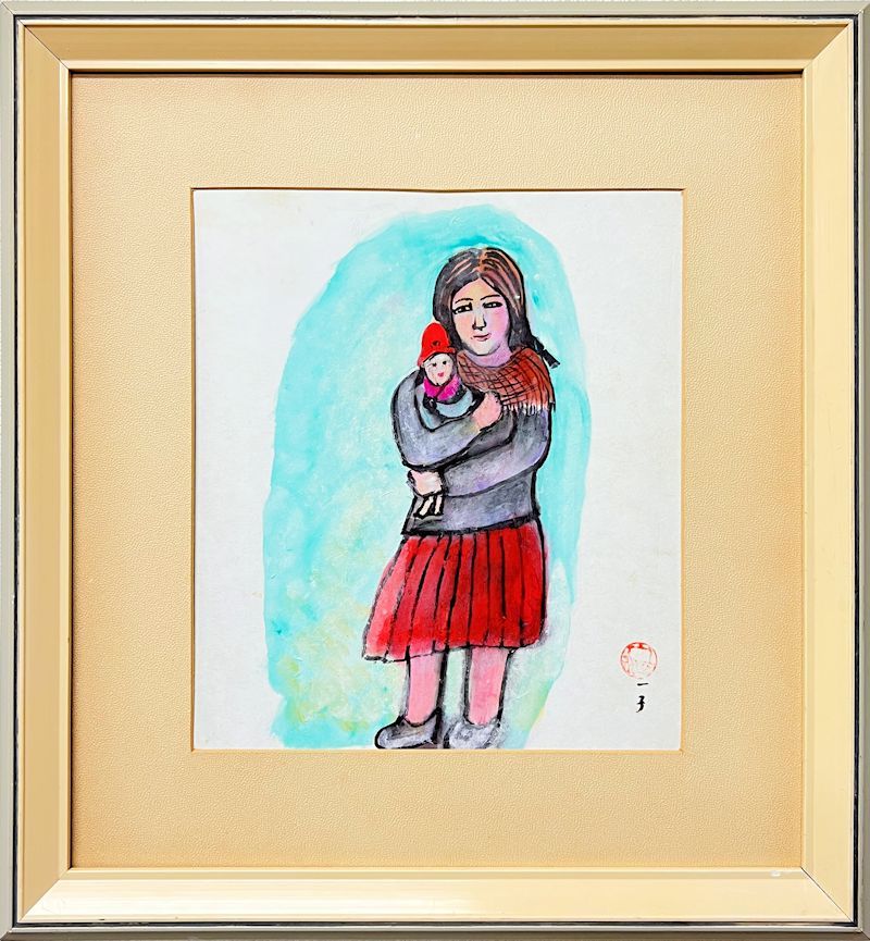 親子馬 平松宏春 金工芸 置物 親子馬 平松宏春 金工芸 置物