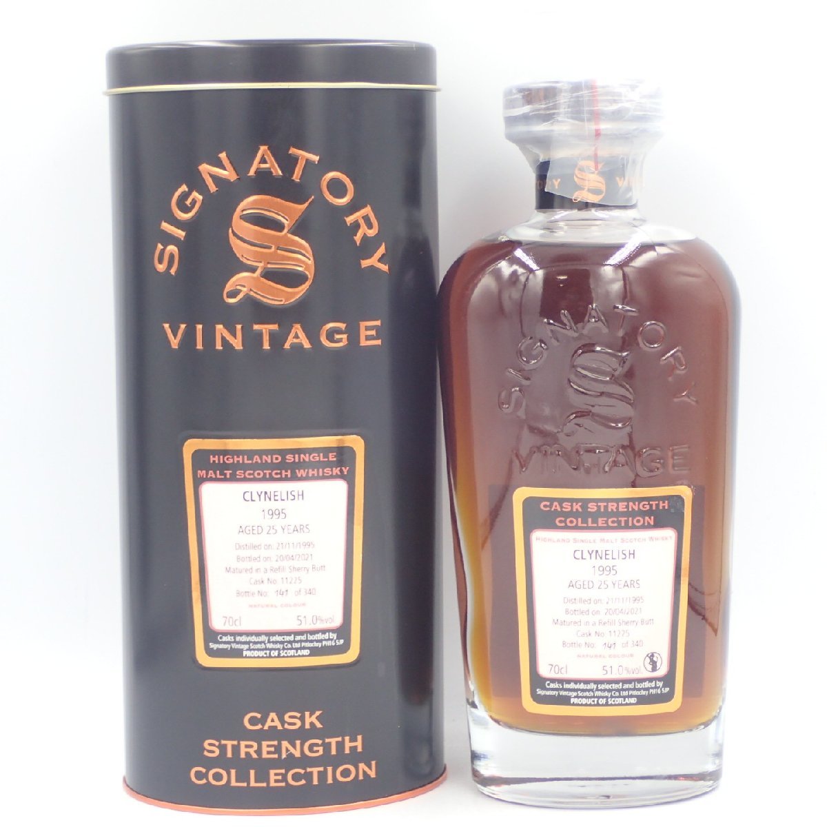 ウイスキーフープ　クライヌリッシュ　20年　1995 クライヌリッシュ 20年 1995 シグナトリー for WHISKY HOOP 52.4