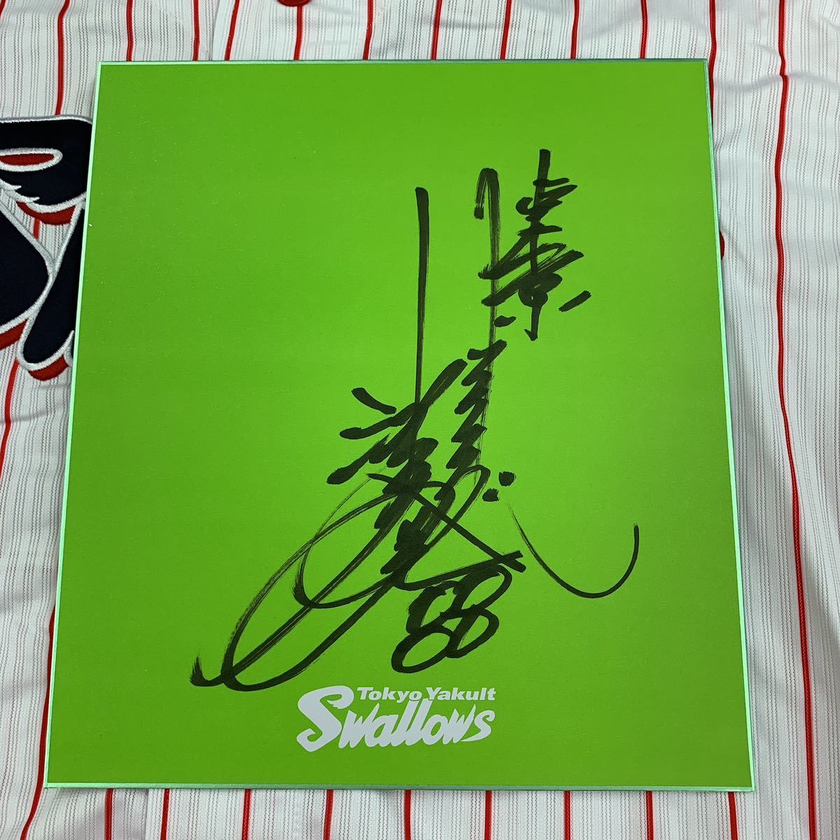 中古】東京ヤクルトスワローズ直筆サイン色紙5枚セット 小川監督、青木