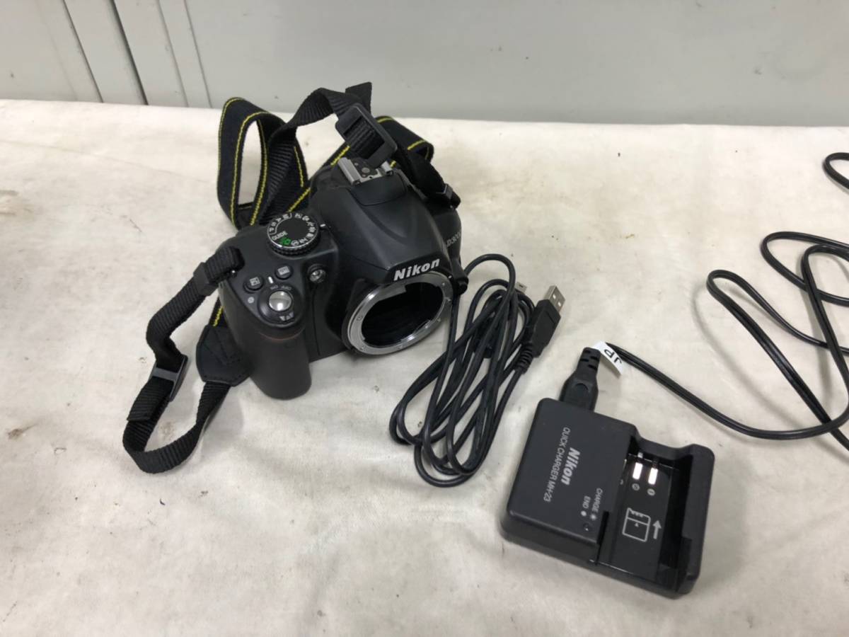 【全体的に状態が悪い】（118）Nikon ニコン デジカメ D3000 バッテリー充電器付きの落札情報詳細 ヤフオク落札価格情報 オークフリー