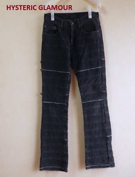 ヒステリックグラマー ウミヘビデニムスカート ジーンズ パッチワーク