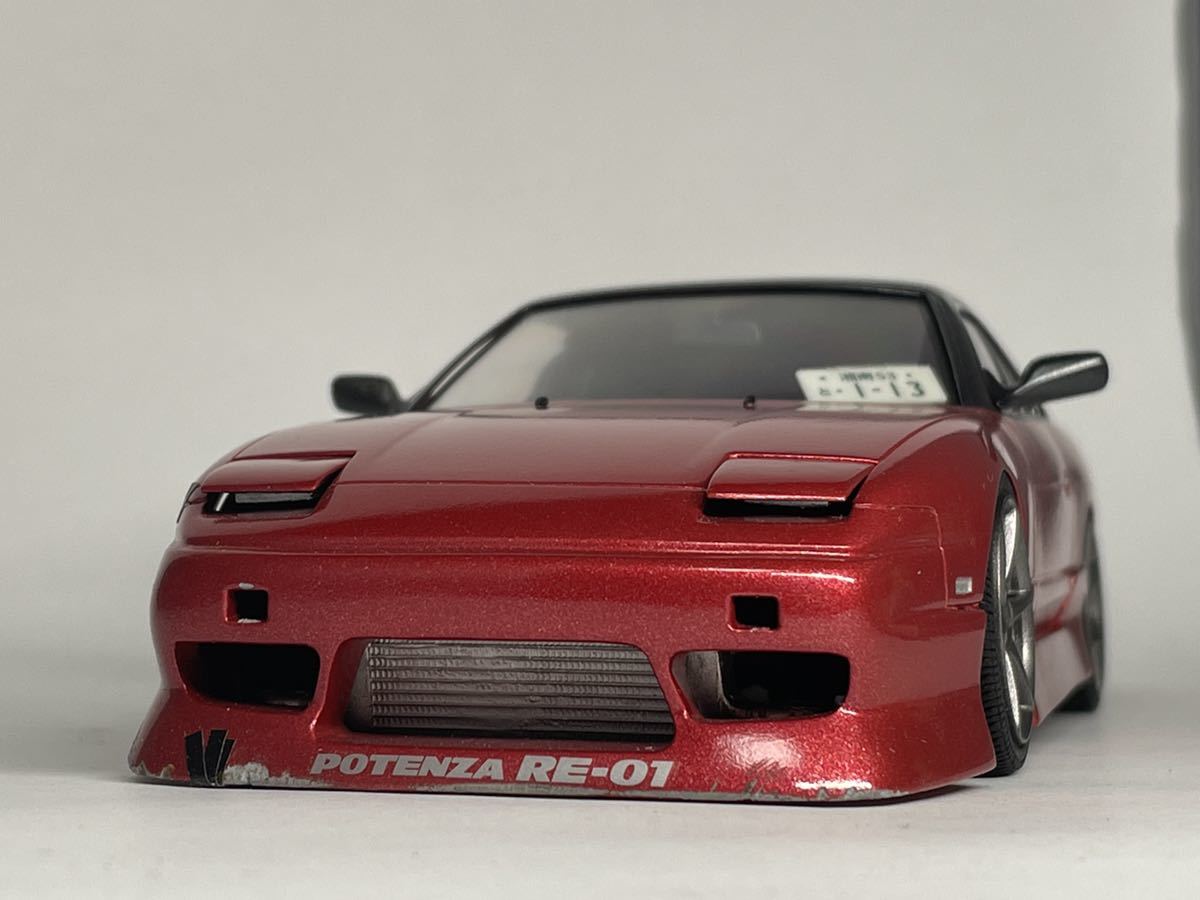 ワンビア ミサイル号 やや傷や汚れあり】1/24フジミ 180SX＋S13ニコイチ ワンビア(ミサイル