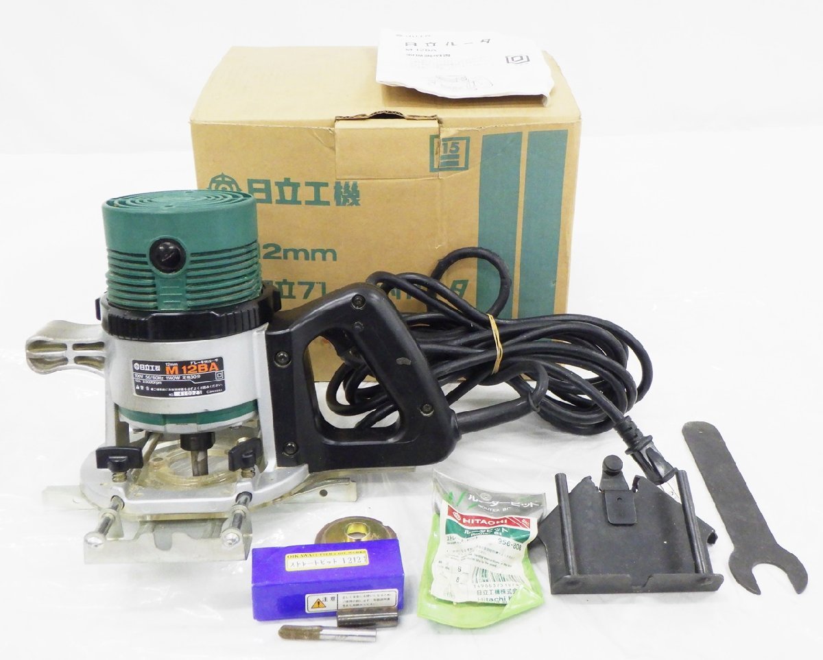 N0118H] 日立工機 16MM 仕口ルータ M16YA 動作品 電動工具 大工道具
