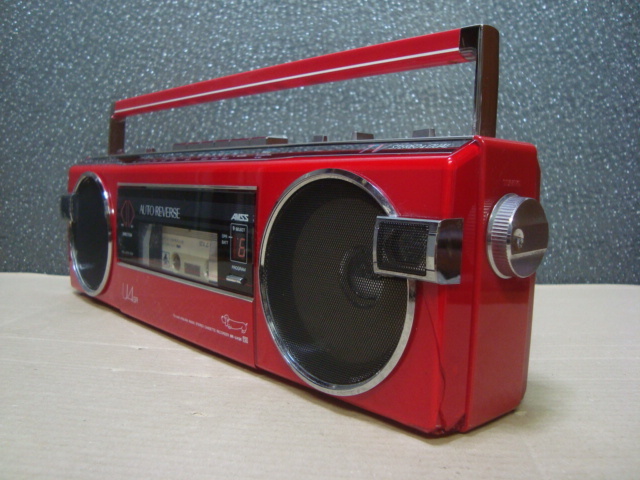 傷や汚れあり】サンヨー SANYO☆赤いラジカセ MR-U4SR 可愛いダックス