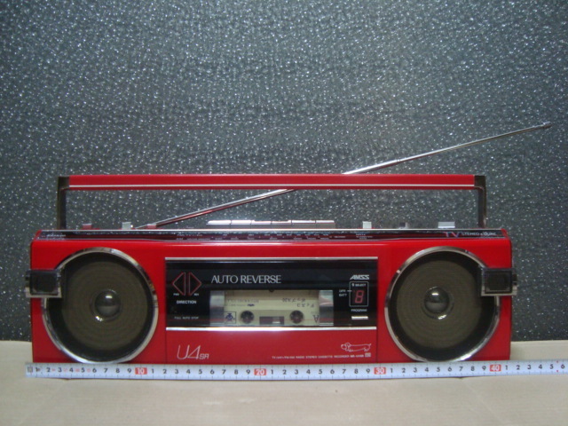 傷や汚れあり】サンヨー SANYO☆赤いラジカセ MR-U4SR 可愛いダックス