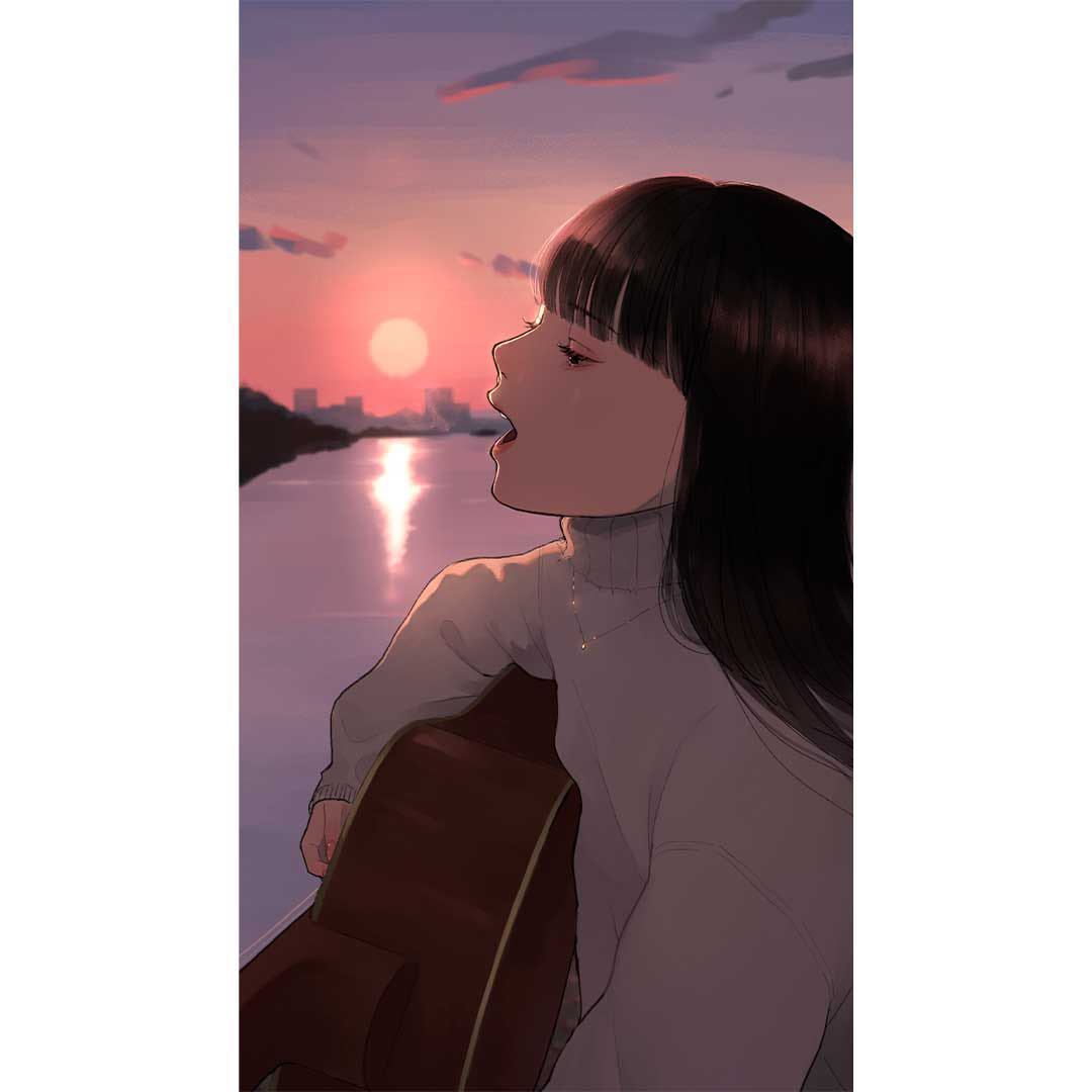 凪 イラストレーター キャンバス