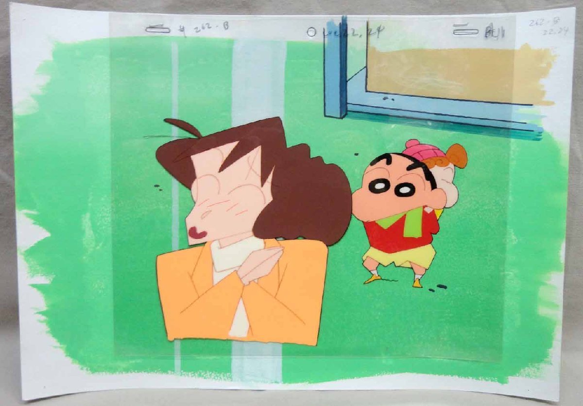 クレヨンしんちゃん　アニメ　キャラクター セル画② 目立った傷や汚れなし】セル画 クレヨンしんちゃん その2 ひまわり