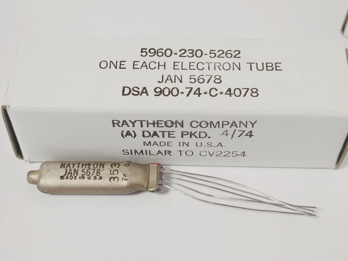 真空管 RAYTHEON 6418 50本セット サブミニチュア管 未使用 元箱