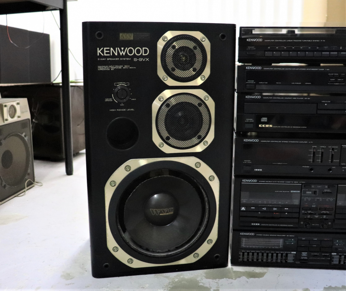 やや傷や汚れあり】【直接引き取り限定】KENWOOD スピーカー LR ROXY