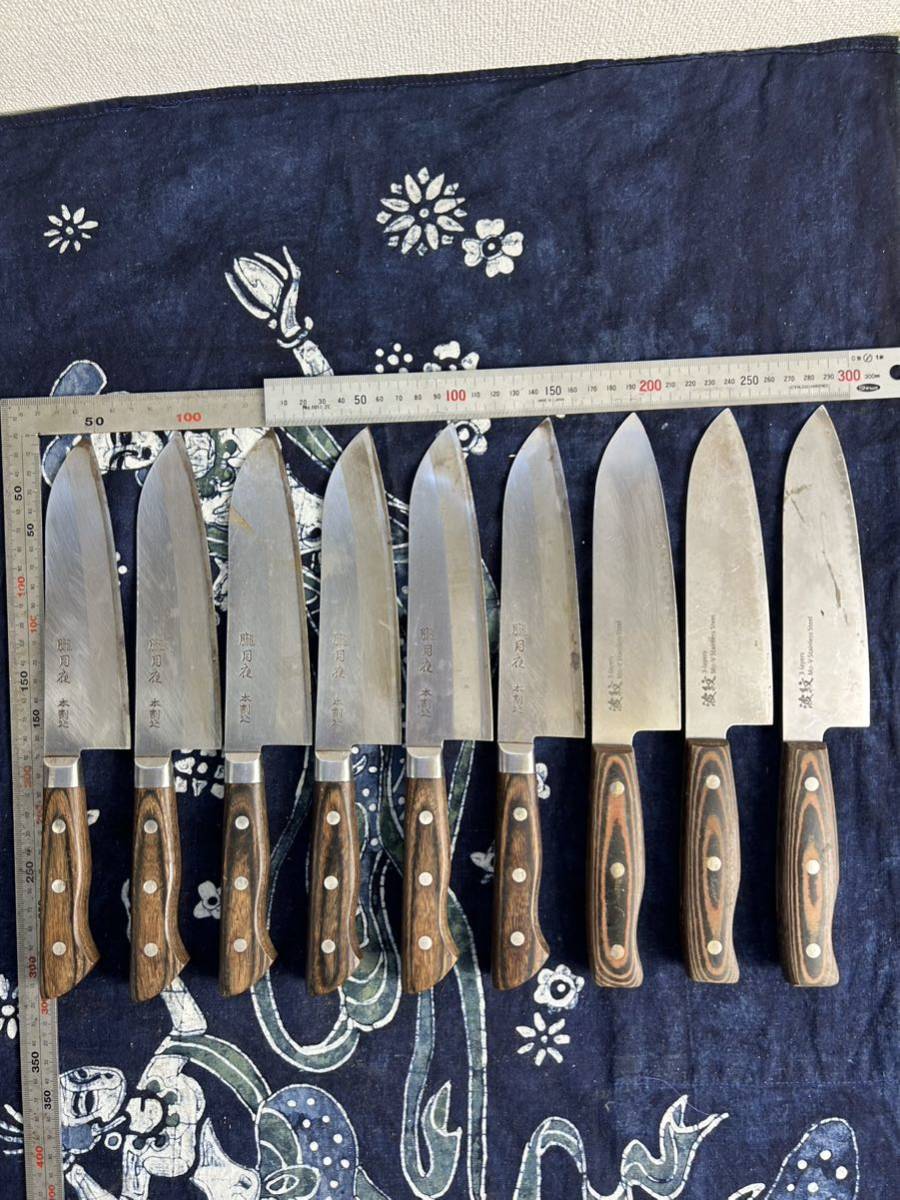 美品　正本総本店　包丁2本セット 正本総本店 正本 本霞玉白鋼 柳刃刺身 24cm - 調理器具のSHOKUBI