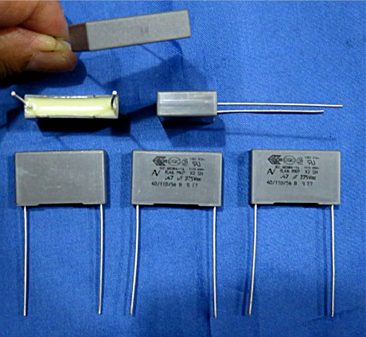 太陽通信 ラムダコンデンサ λコン Λコン 2個 検索：長岡鉄男 【未使用品】