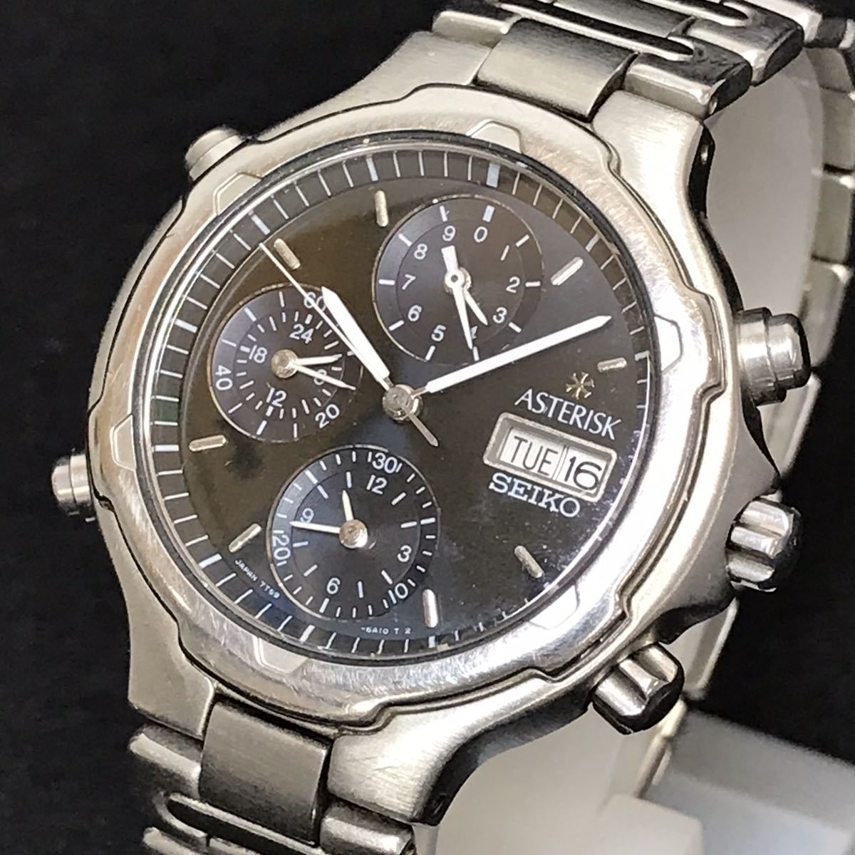 seiko asterisk アスタリスク9544-62A0 シルバー文字盤 seiko asterisk アスタリスク9544-62A0 シルバー文字盤