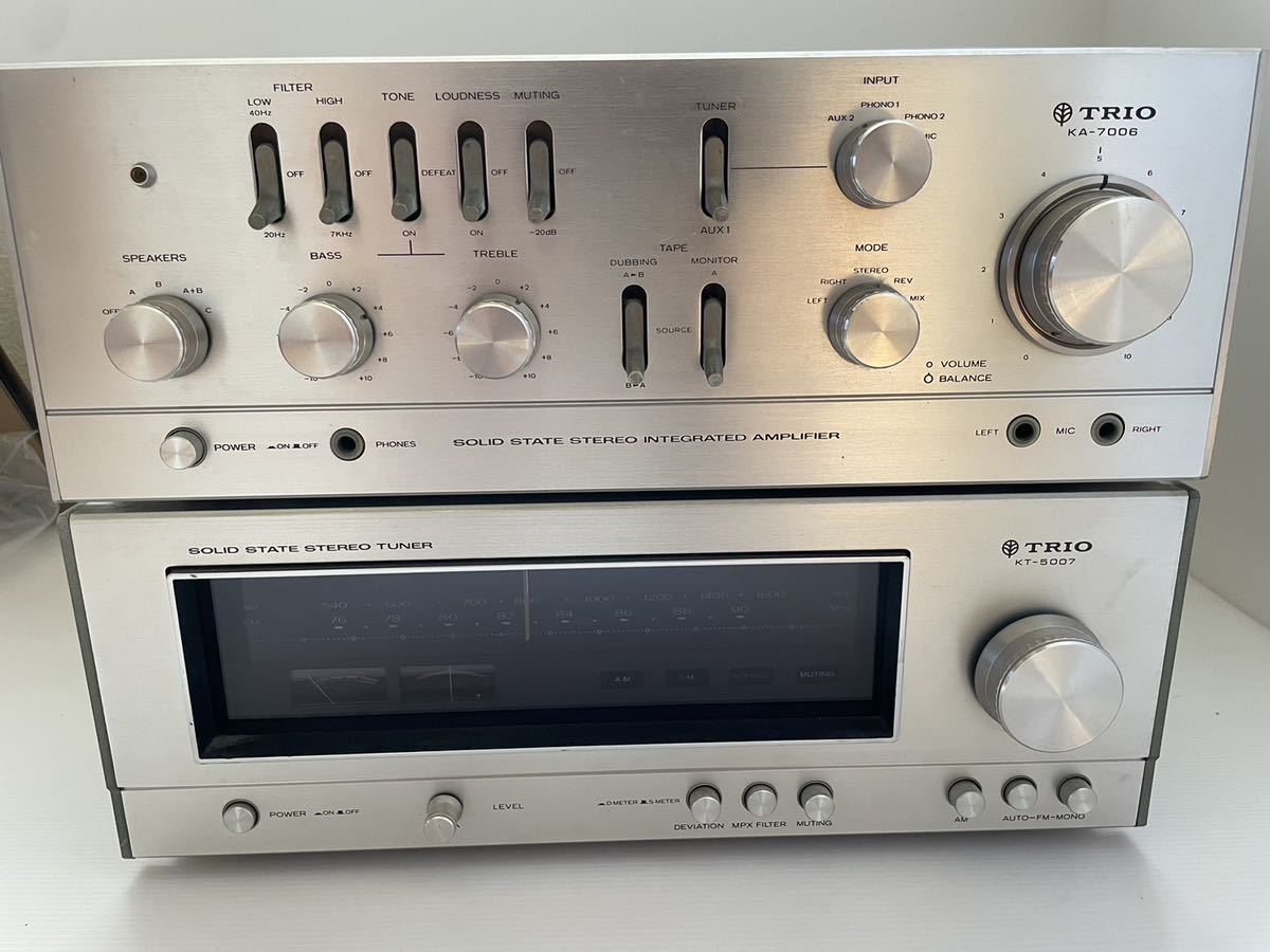 TRIOトリオ KT-5007 FM AM チューナー レトロ 昭和 TRIO KT-5007 FM/AMチューナー 昭和レトロ
